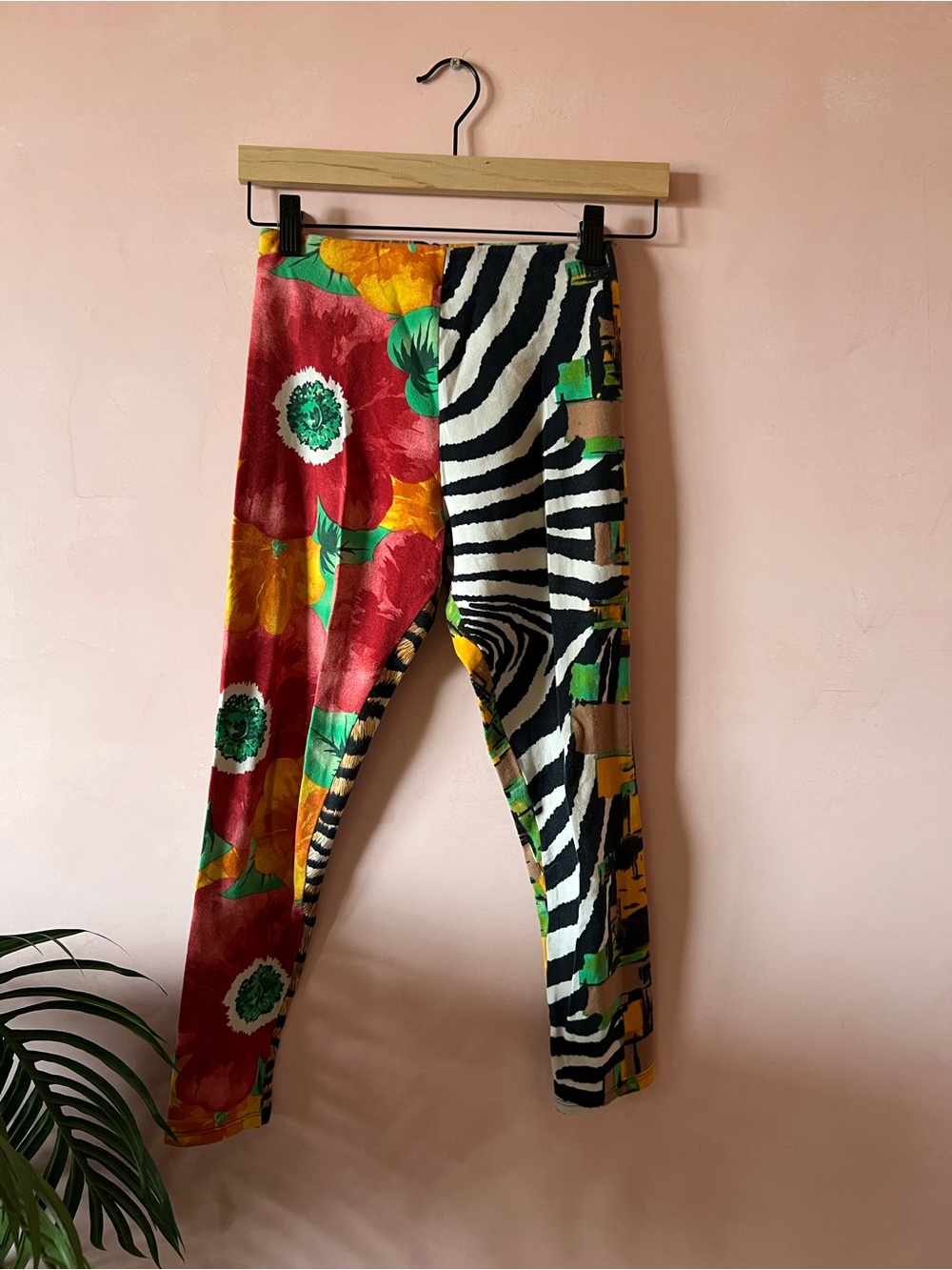 Kenzo jungle Multi-Pattern Leggings - Bright Floral & Zebra Print